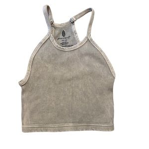 Free People Happiness Runs Crop Top Stone Eagle XS/S COLOR NO LONGER AVAILABLE